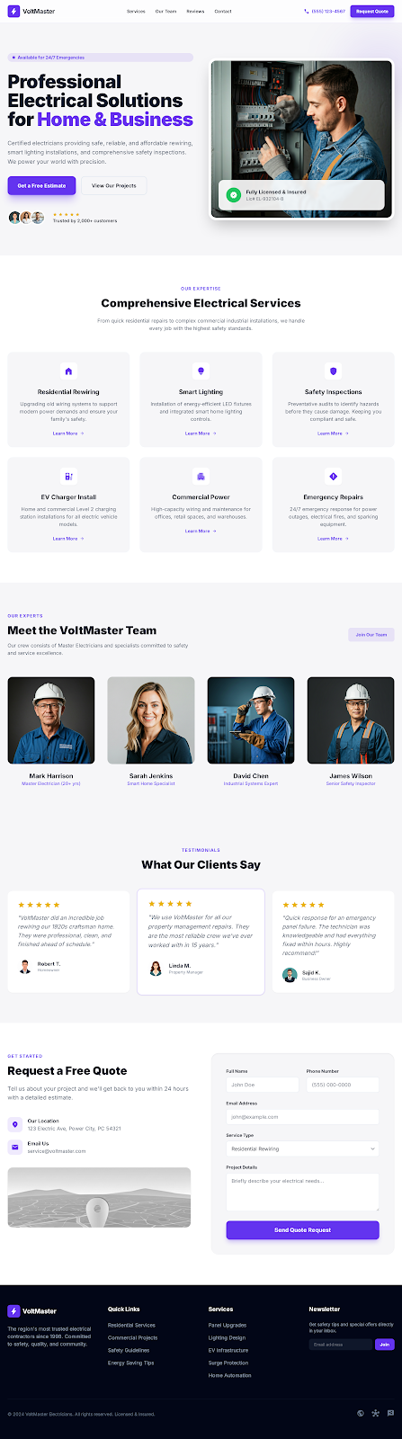 VoltMaster Electricians